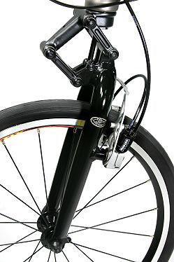 Folding bike sales suspension fork